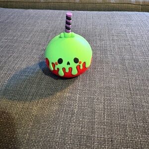 Green and Red Skull with Straw